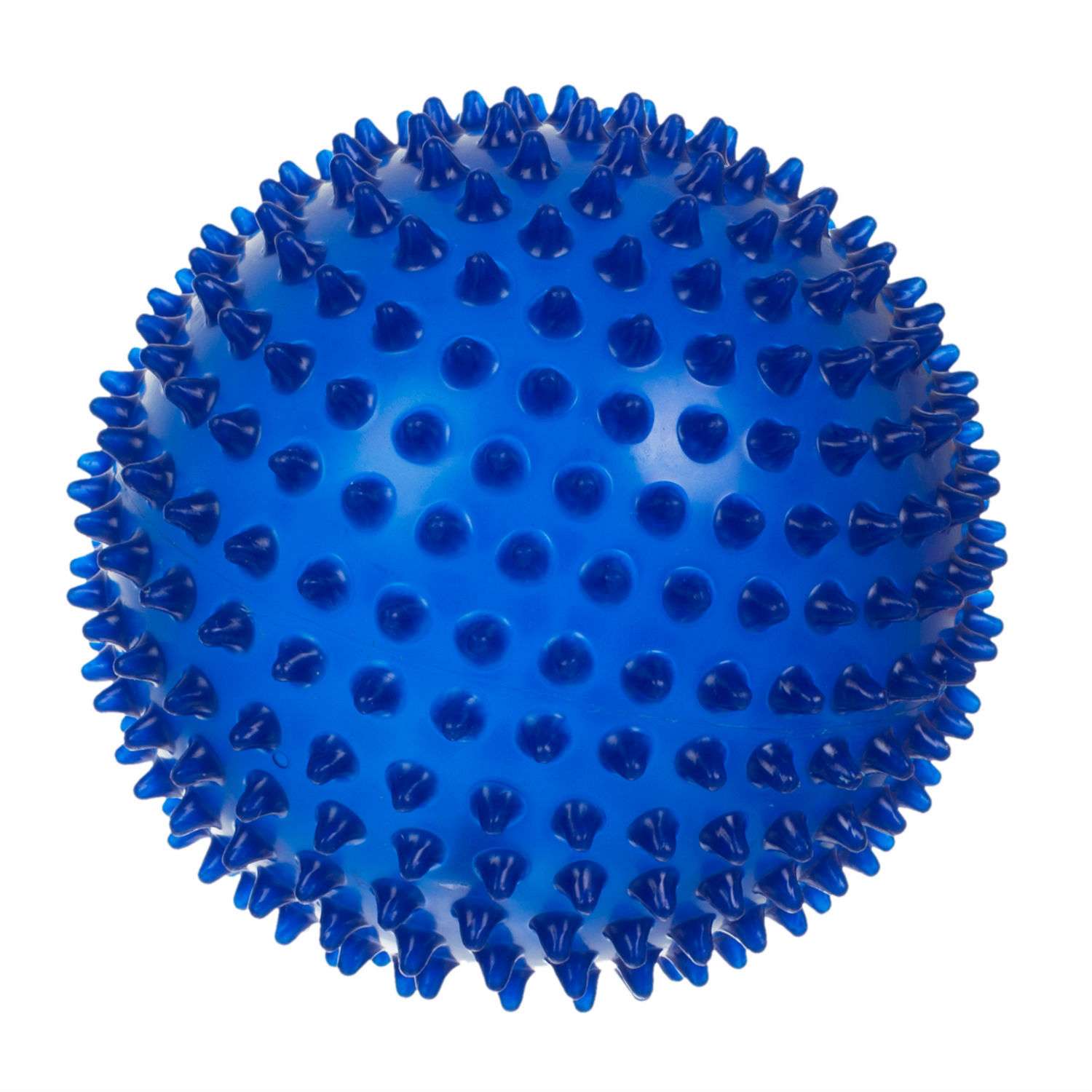 Мяч Малышок Ёжик 18 см синий - фото 1