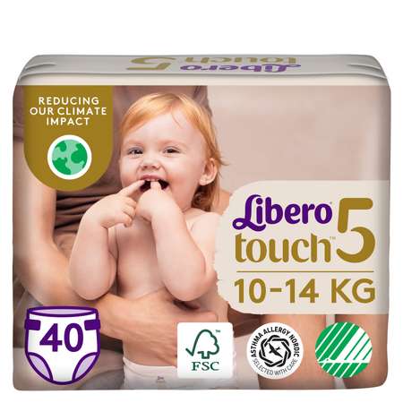 Подгузники Libero Touch 5 10-14кг 40шт