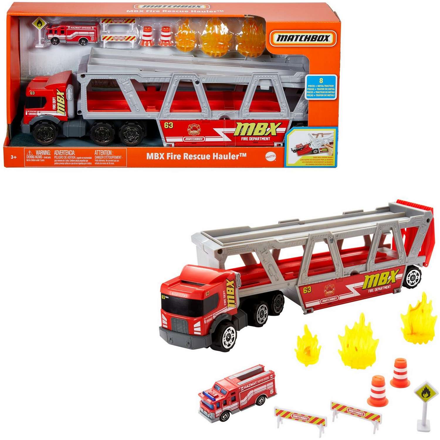 Набор игровой Matchbox Пожарный тягач GWM23 GWM23 - фото 8