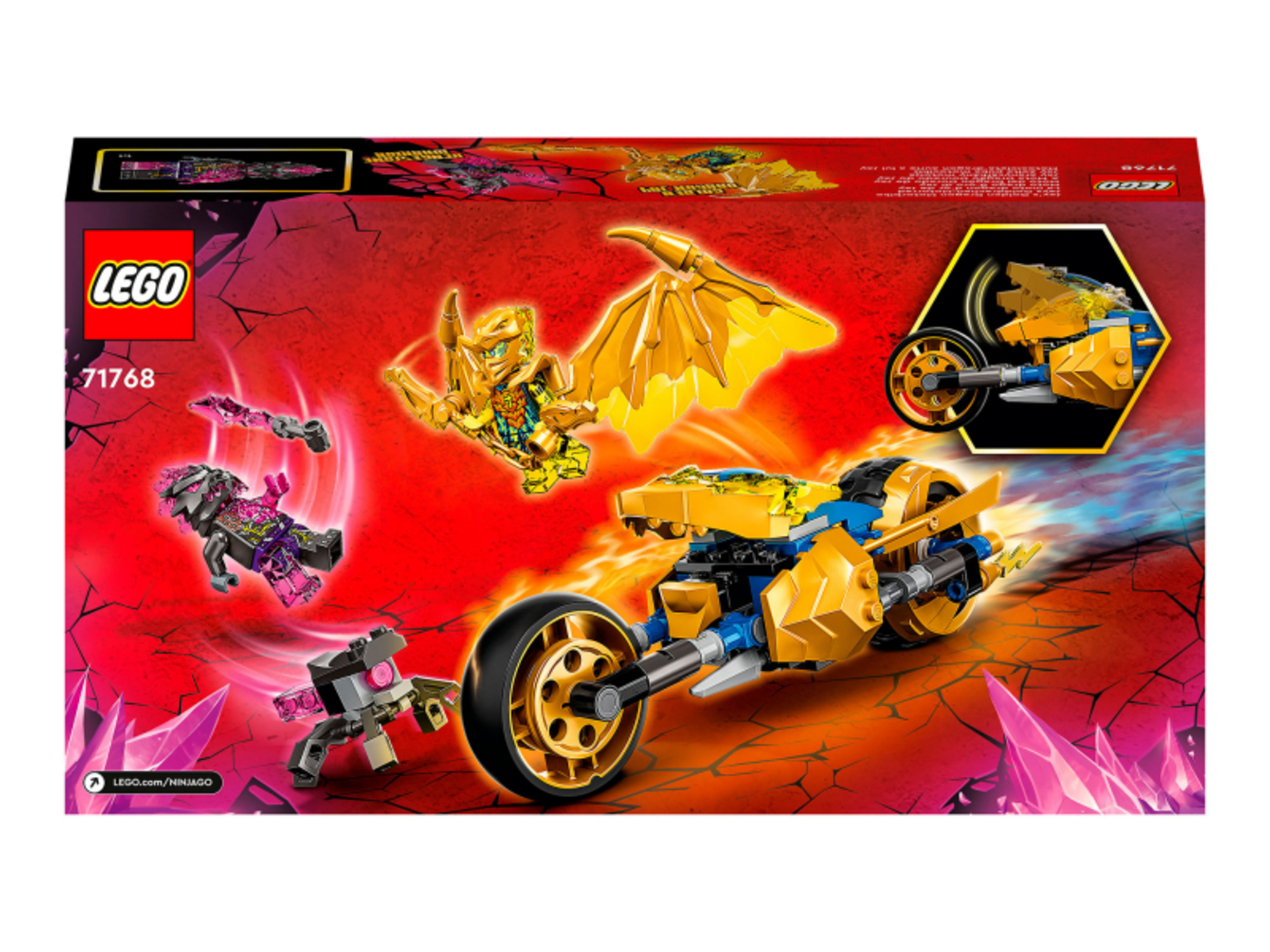 Конструктор LEGO NINJAGO LEGO Мотоцикл Джея Золотой дракон 71768 - фото 9