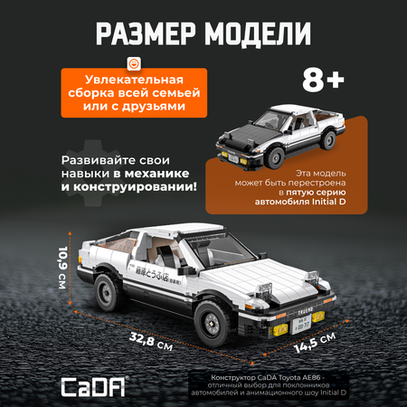 Конструктор CaDa InitialD AE86 1324 детали C61024W