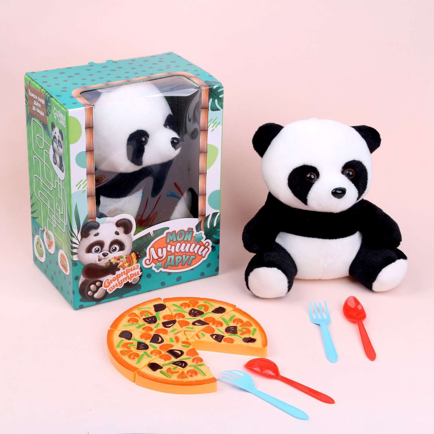 Мягкая игрушка Milo Toys «Мой лучший друг» панда - фото 7