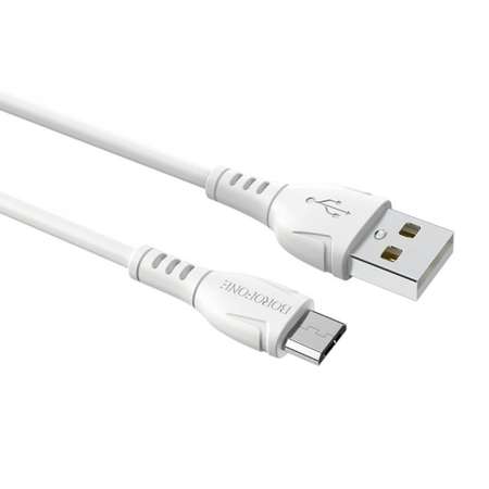 Кабель USB Micro Borofone FAST/ 1м /2.4A