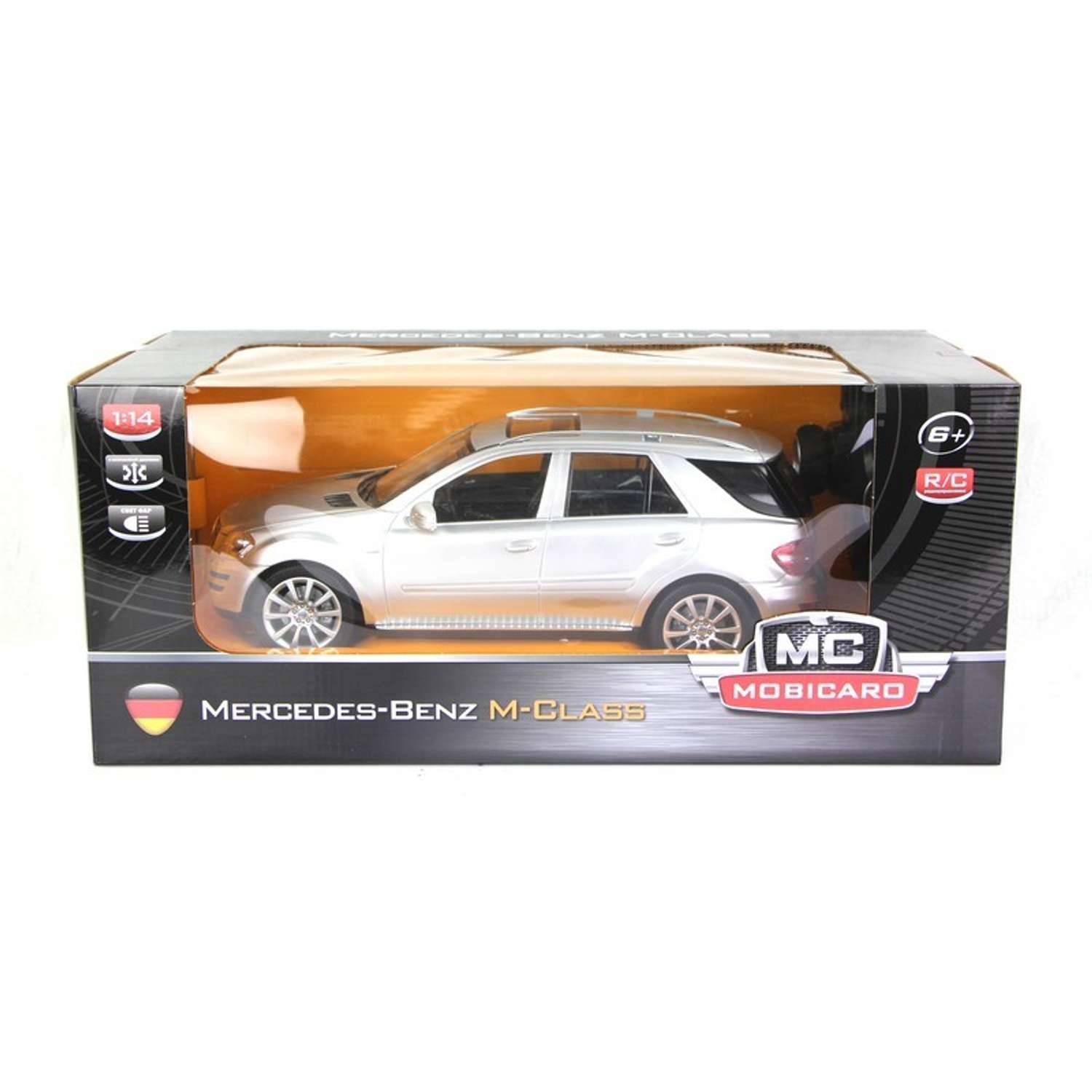 Машинка р/у Mobicaro Mercedes ML (серебряная) 1:14 34 см - фото 2