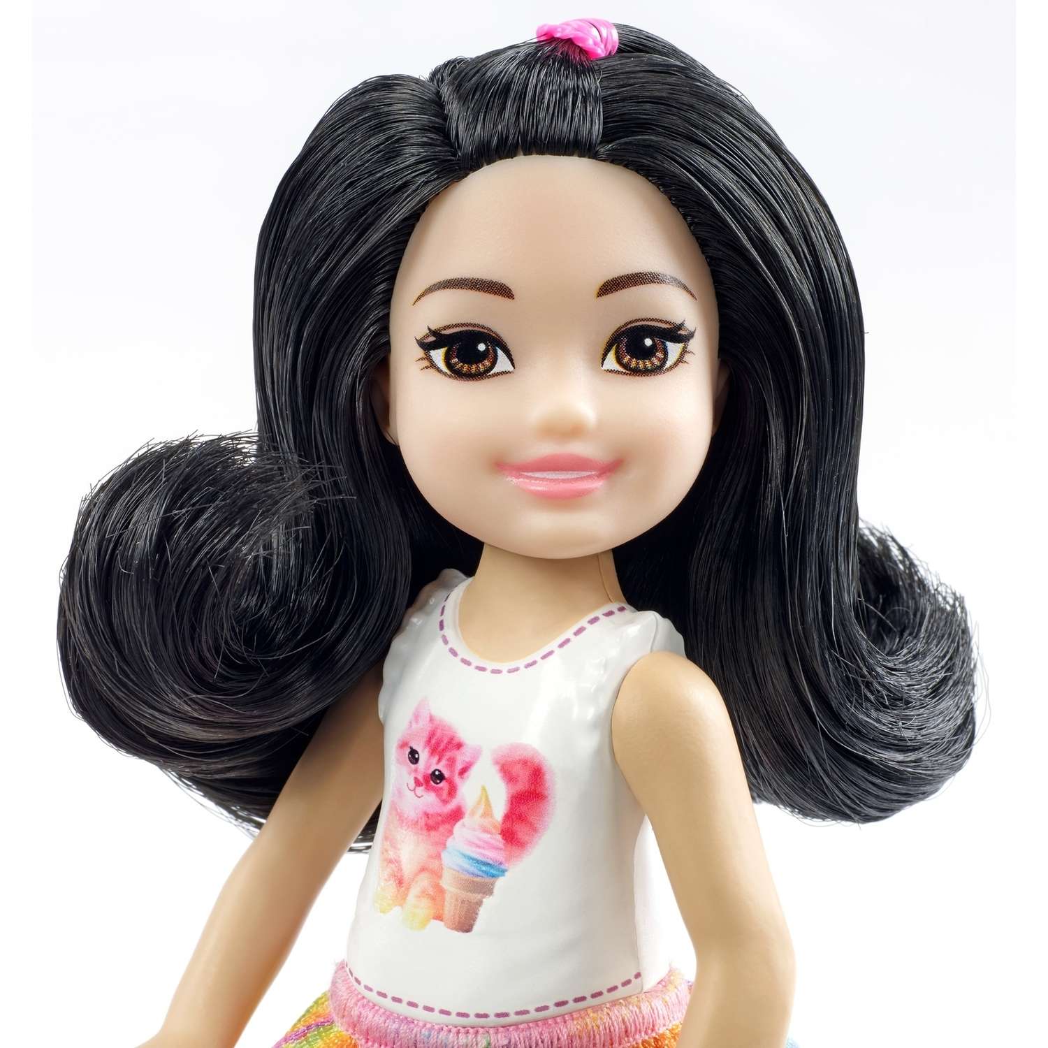 Кукла Barbie Челси Шатенка в топе с котенком FXG77 DWJ33 - фото 4