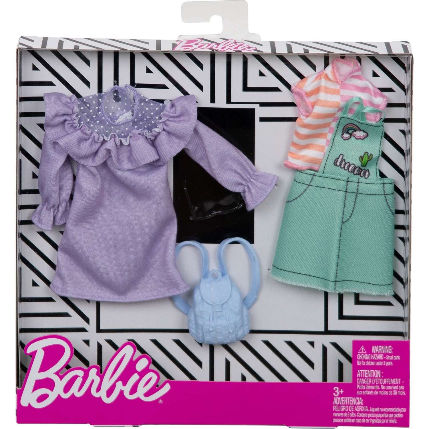 Одежда Barbie Универсальный наряд 2 комплекта В пастельных оттенках FXJ64 FKT27 - фото 2