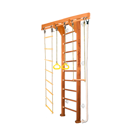 Шведская стенка Kampfer Wooden Ladder Wall Ореховый Стандарт белый