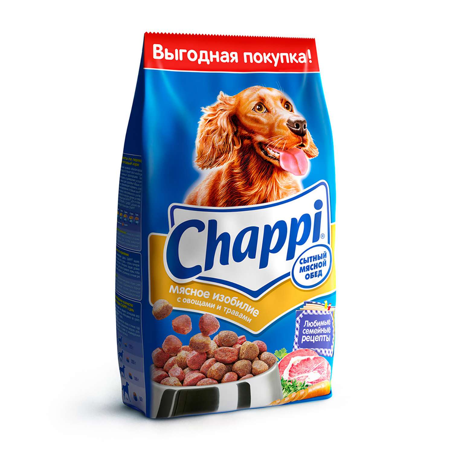 Корм для собак Chappi 8.5кг Мясное изобилие сухой - фото 1
