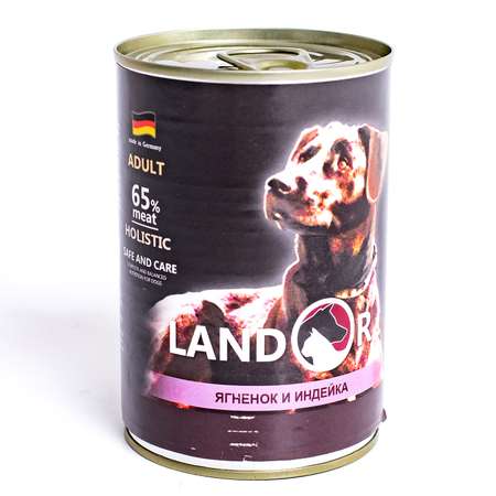 Корм для собак Landor ягненок с индейкой 0.4кг