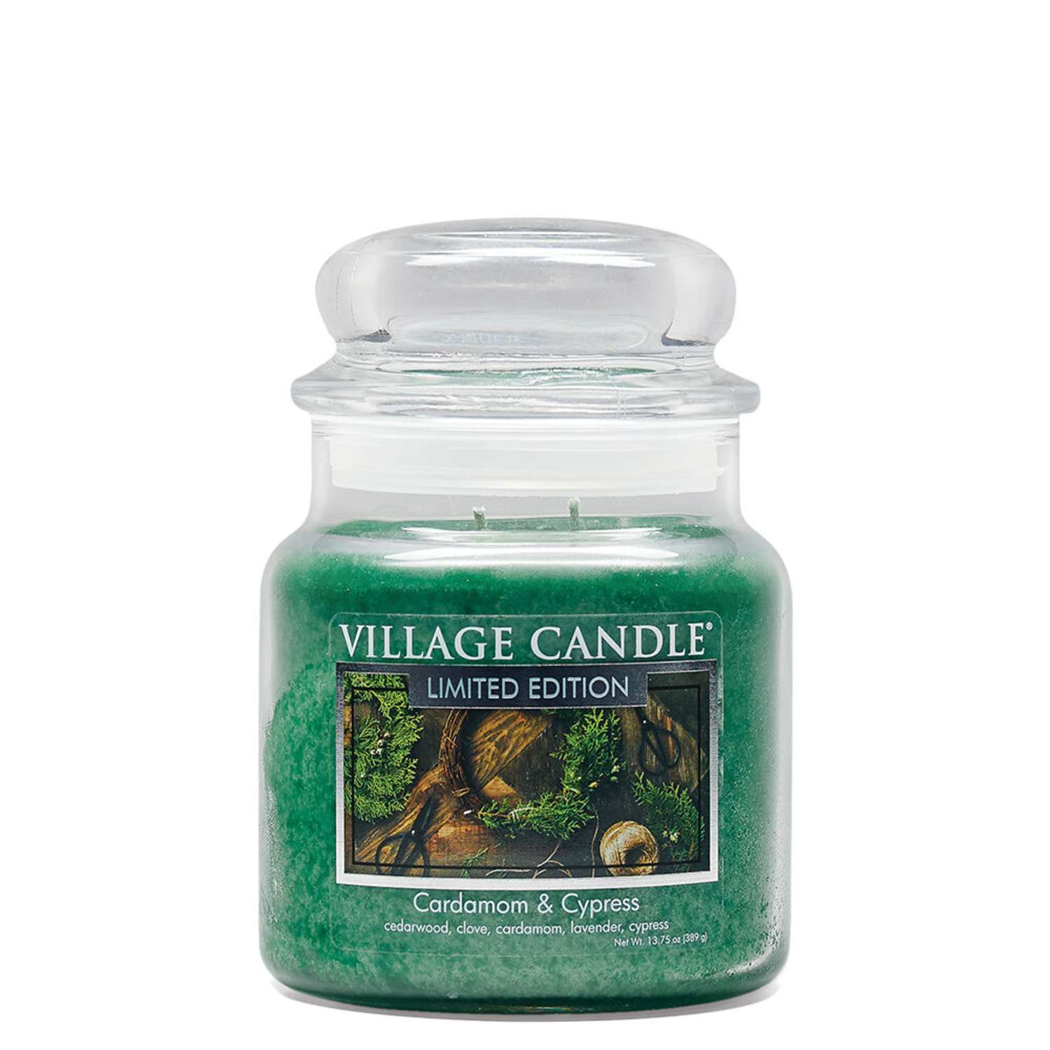 Свеча Village Candle ароматическая Кардамон и Кипарис 4160229 - фото 1