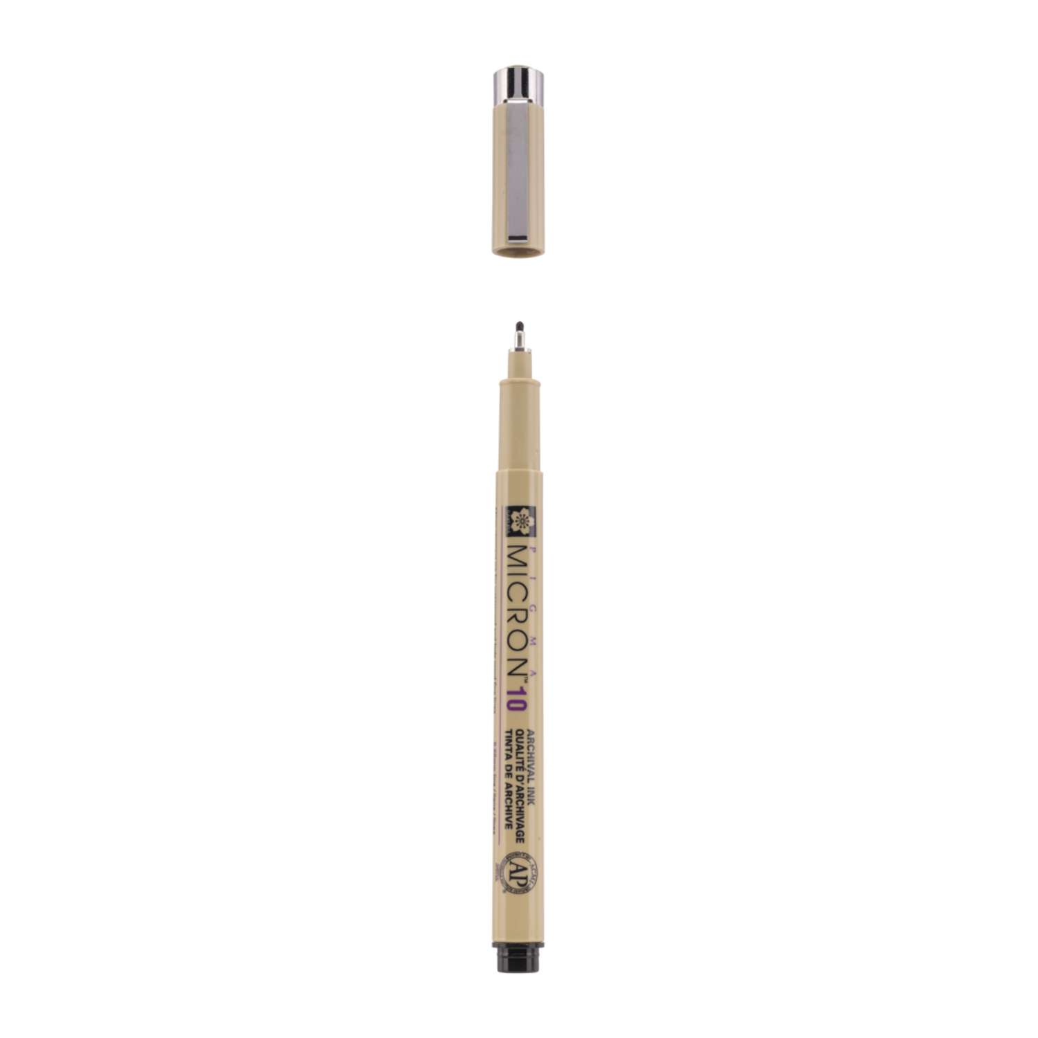 Ручка капиллярная Sakura Pigma Micron 10 цвет чернил: черный - фото 2