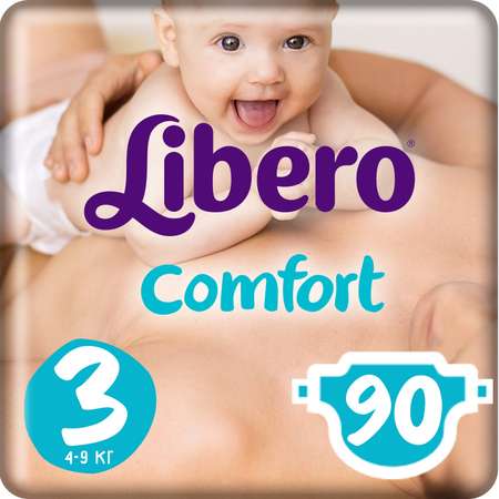 Подгузники Libero Comfort 3 4-9кг 90шт