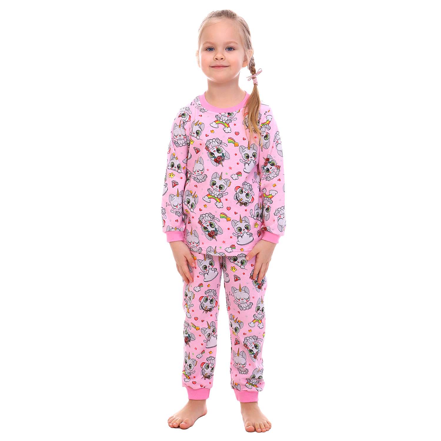 Пижама Детская Одежда 0411КД1/розовый - фото 2