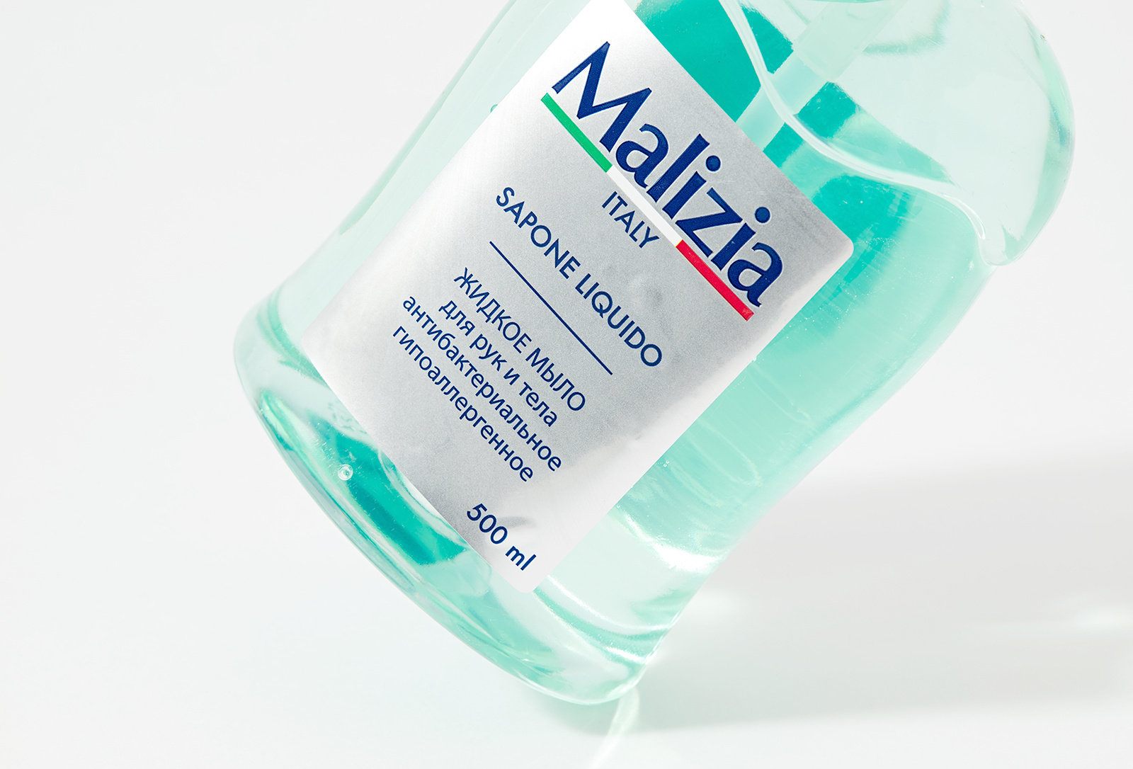 Мыло с дозатором Malizia Hypoallergenic with antibacterial 500 мл - фото 5