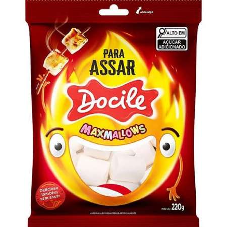 Зефир Docile Maxmallows fire белые трубочки для костра 220г