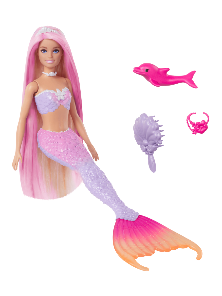 Игровой набор с куклой Barbie Русалка Malibu HRP97 купить по цене 3150 ₽ в  интернет-магазине Детский мир