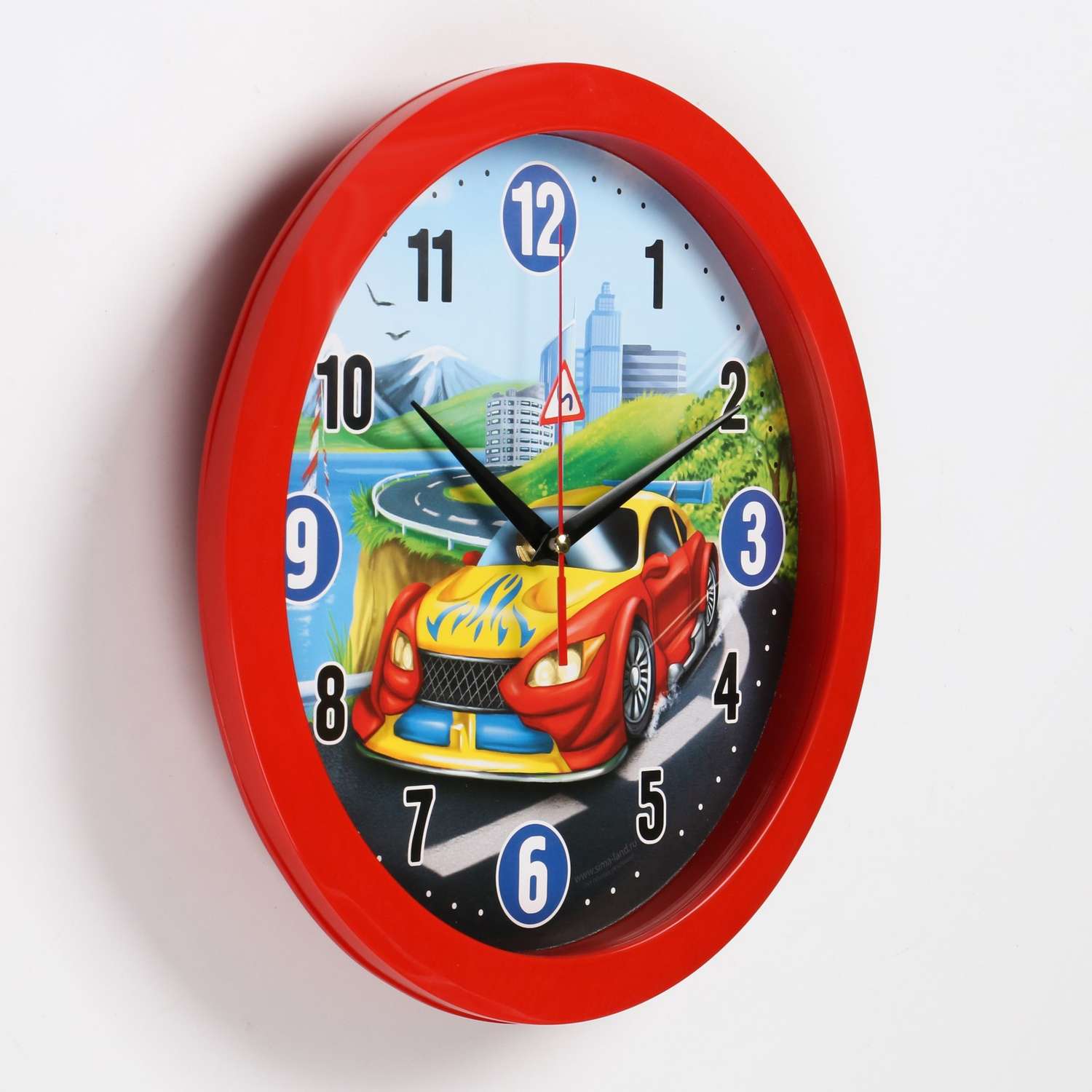 Часы настенные Соломон «Машинка» d-28 см - фото 2