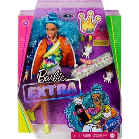 Кукла Barbie Экстра с голубыми волосами GRN30