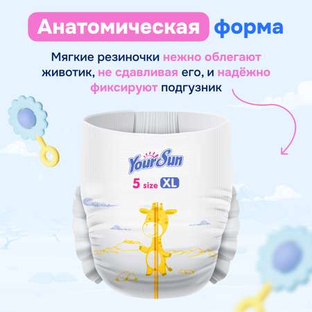 Подгузники-трусики YourSun Ultra Absorption XL 12-17 кг 100 шт