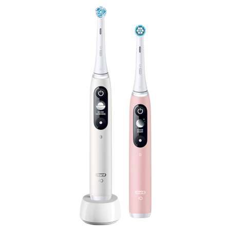 Электрическая зубная щетка ORAL-B iO 6 DUO White Pink Sand