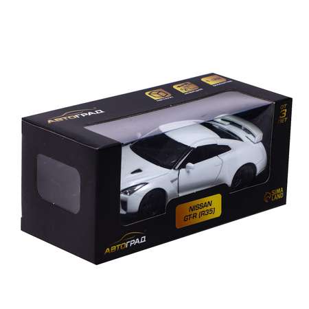 Машина Автоград металлическая NISSAN GT-R (R35) 1:32 открываются двери инерция цвет белый