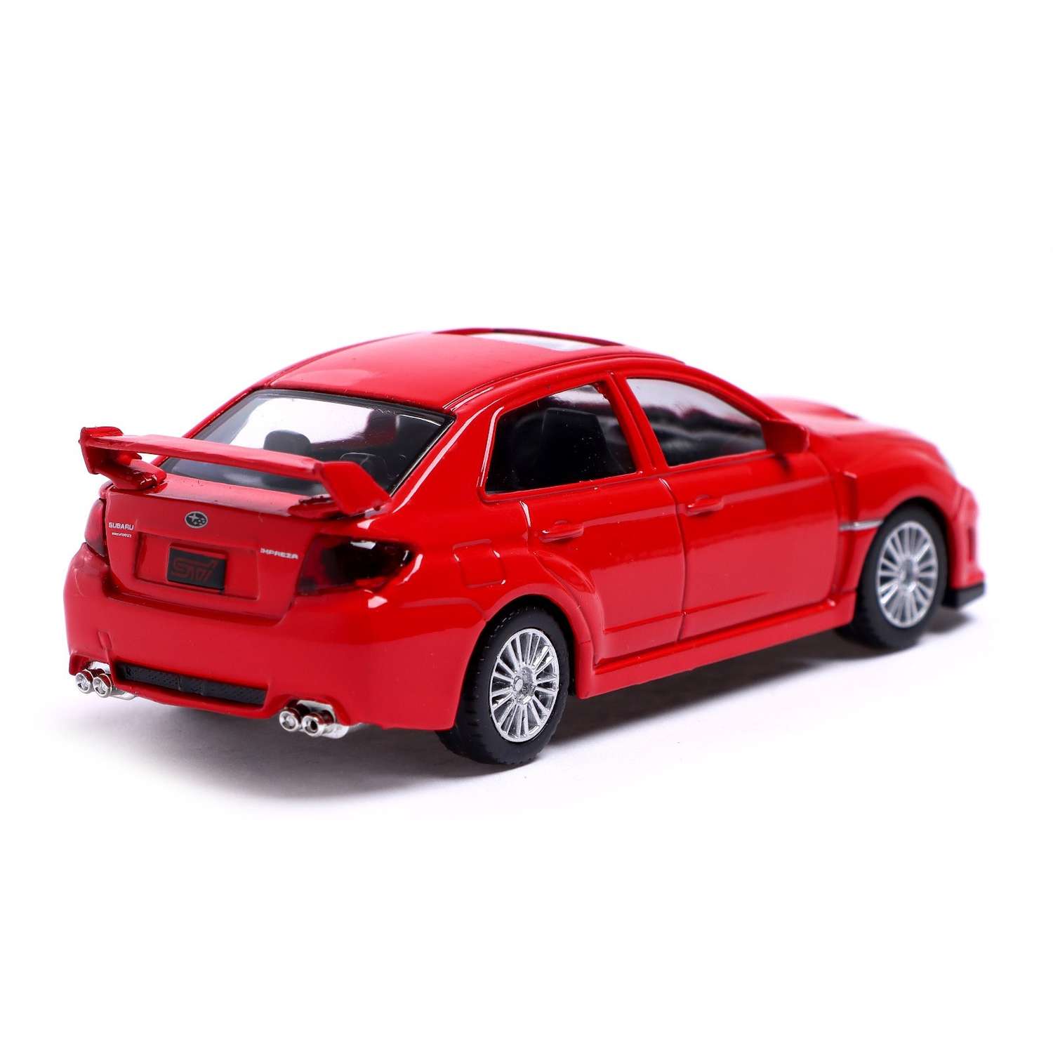 Машина Автоград металлическая SUBARU WRX STI 1:43 цвет красный 4840634 - фото 3