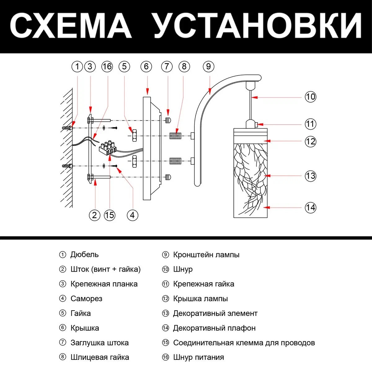 Бра настенный светильник LLL Сердце синий - фото 10