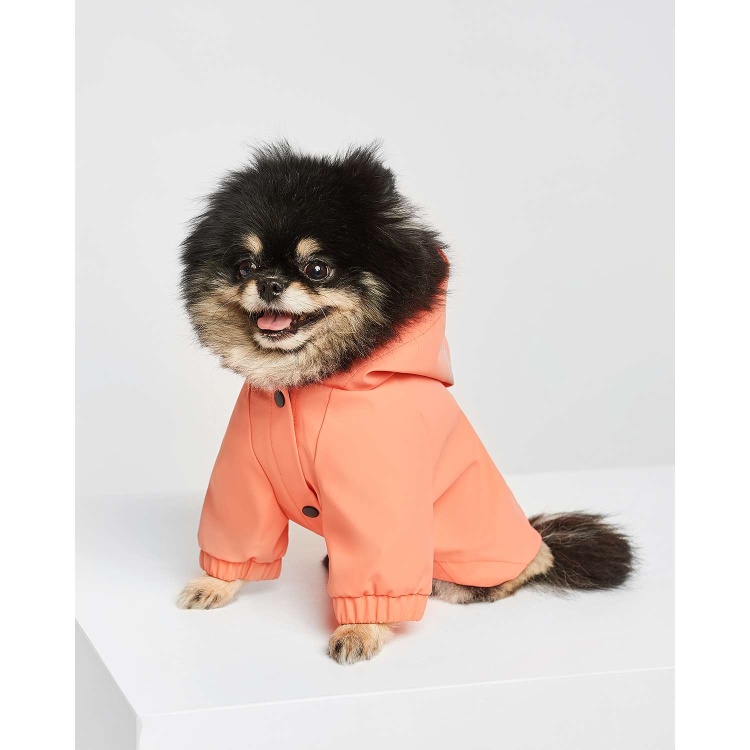 Дождевик-куртка для собак Zoozavr розовый 25 - фото 9