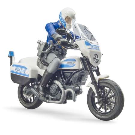 Мотоцикл BRUDER 62731 Scrambler Ducati с фигуркой полицейского