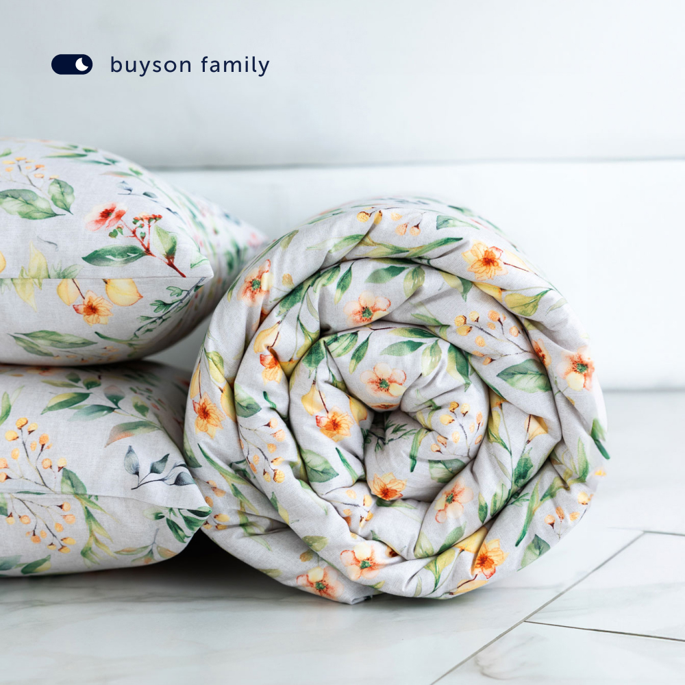 Комплект пододеяльник+2 наволочки buyson BuyFlora Melody 172x205/50x70см - фото 13