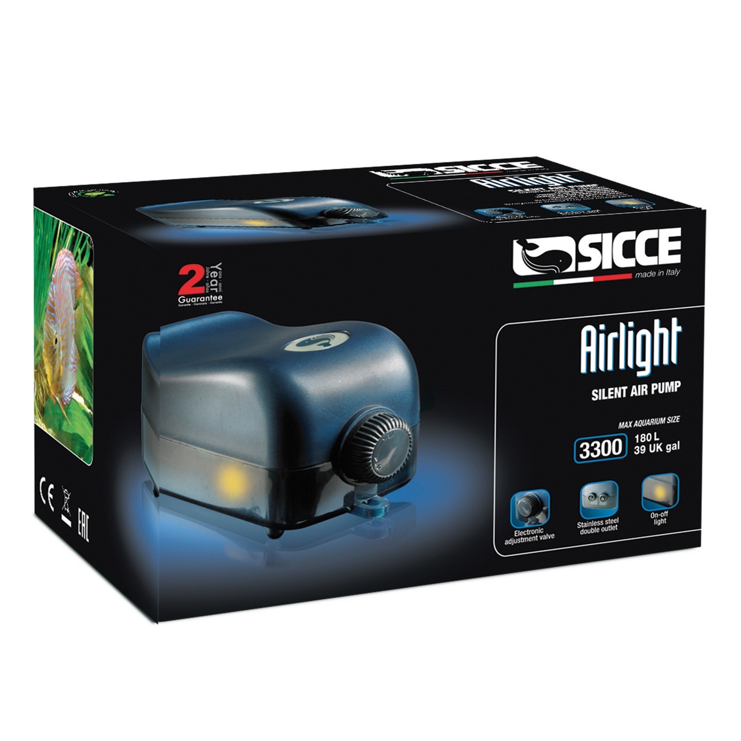 Компрессор для аквариума Sicce AIRlight 3300 91497 - фото 2