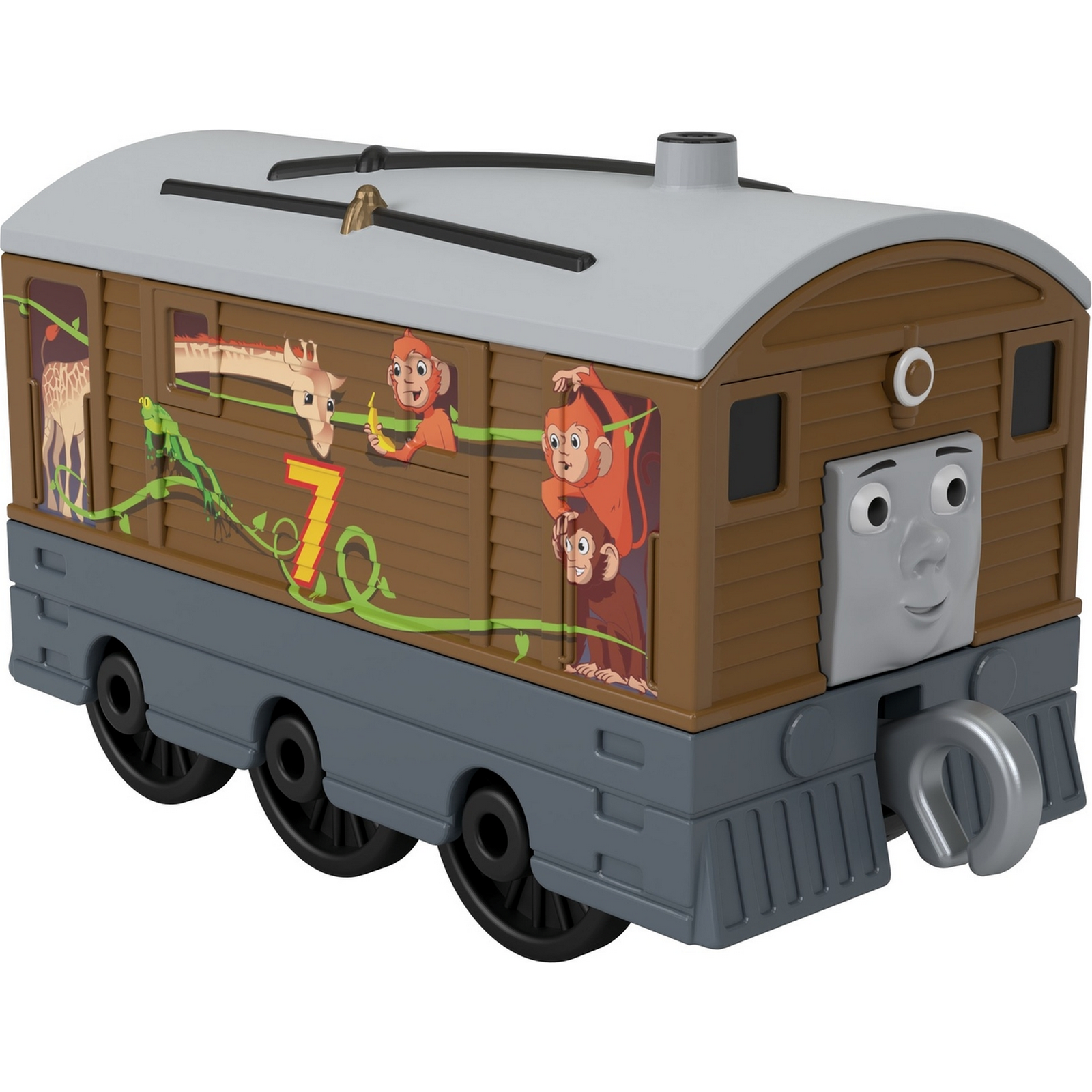 Паровозик Thomas & Friends Железная дорога Герои мультфильмов Тоби GRT92  купить по цене 399 ₽ в интернет-магазине Детский мир