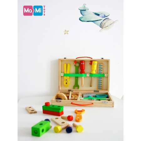 Деревянный конструктор Ma-Mi Toys Строительный набор