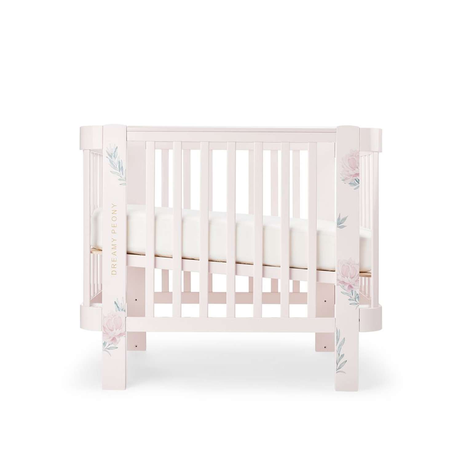 Детская кроватка Happy Baby Mommy Love прямоугольная, продольный маятник (розовый) - фото 20