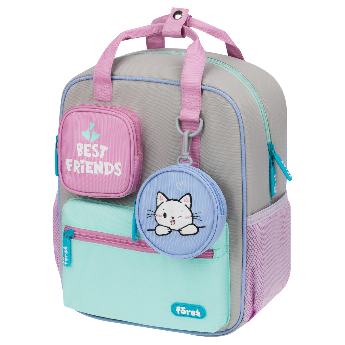 Рюкзак Forst F-Kids Hi Kitty 30,5*25,5*12,5см 1 отделение 5 карманов эргономичная спинка - фото 1