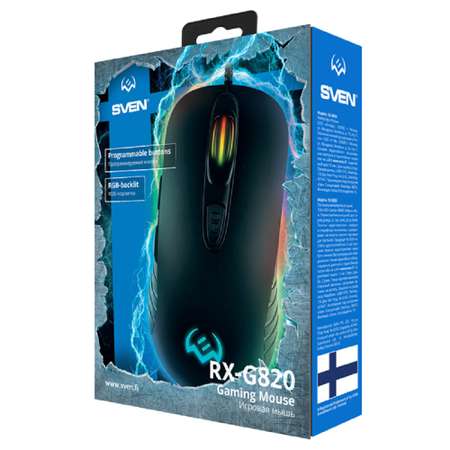 Мышь игровая SVEN RX-G820 c RGB-подсветкой