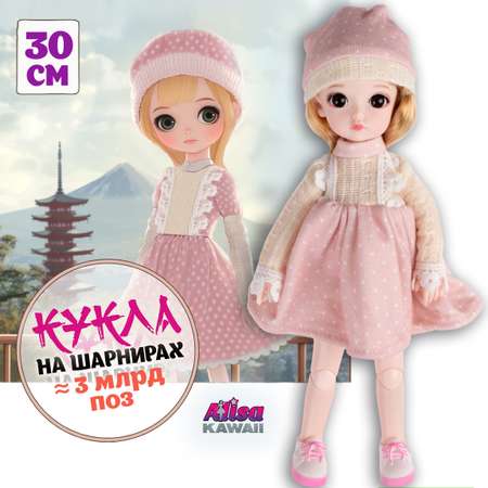 Кукла шарнирная 30 см 1TOY Alisa Kawaii блондинка для девочек