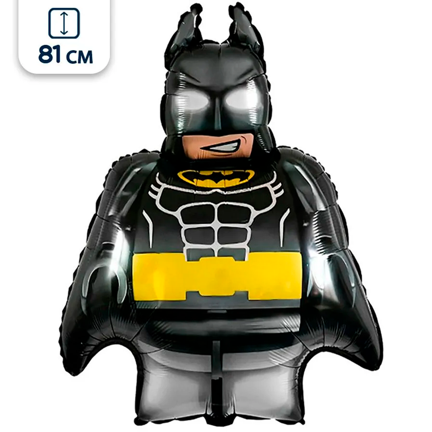 Воздушный шар Riota фигура Лего Бэтмен 81 см - фото 1