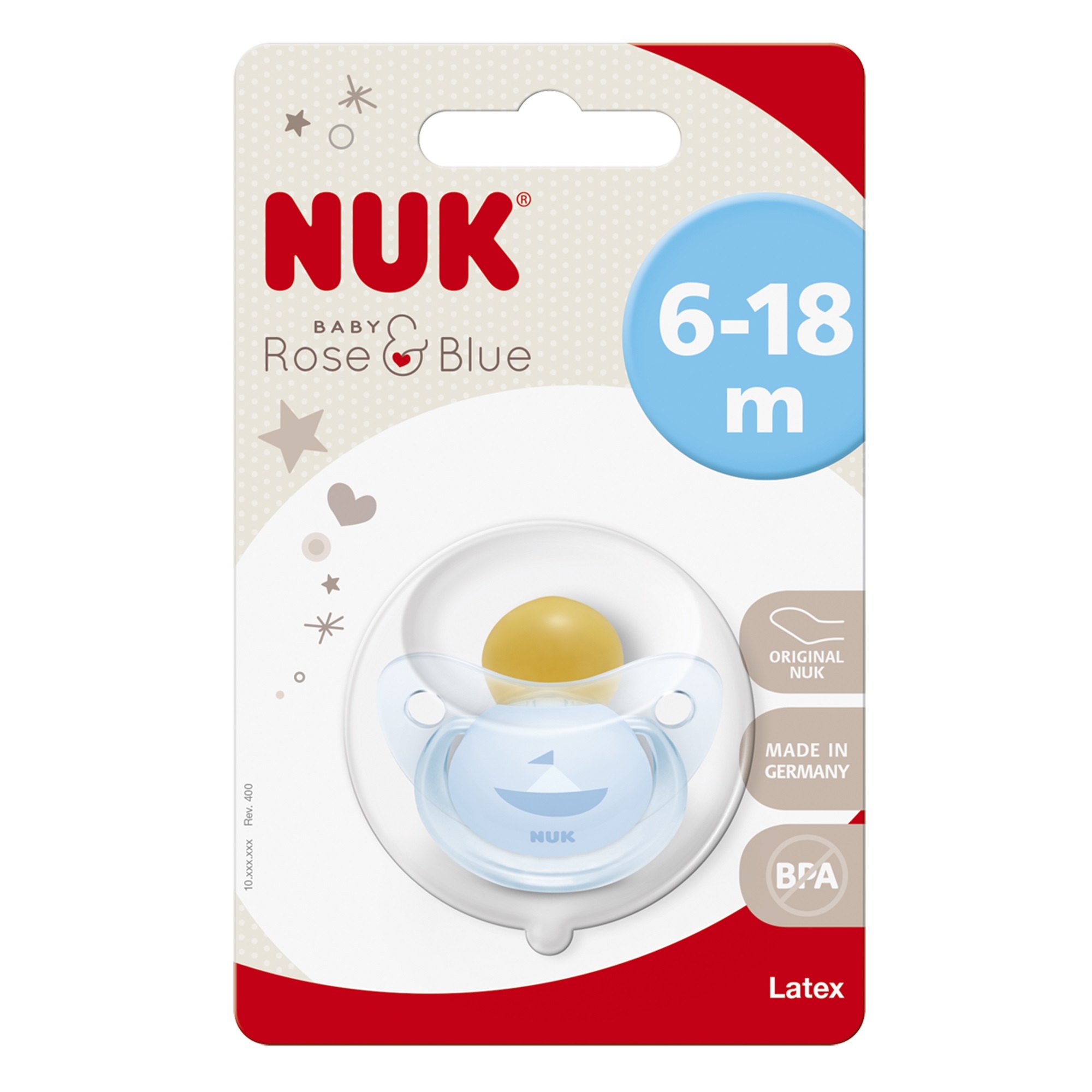 Пустышка Nuk Baby с 6месяцев Blue в ассортименте 10733197 - фото 4