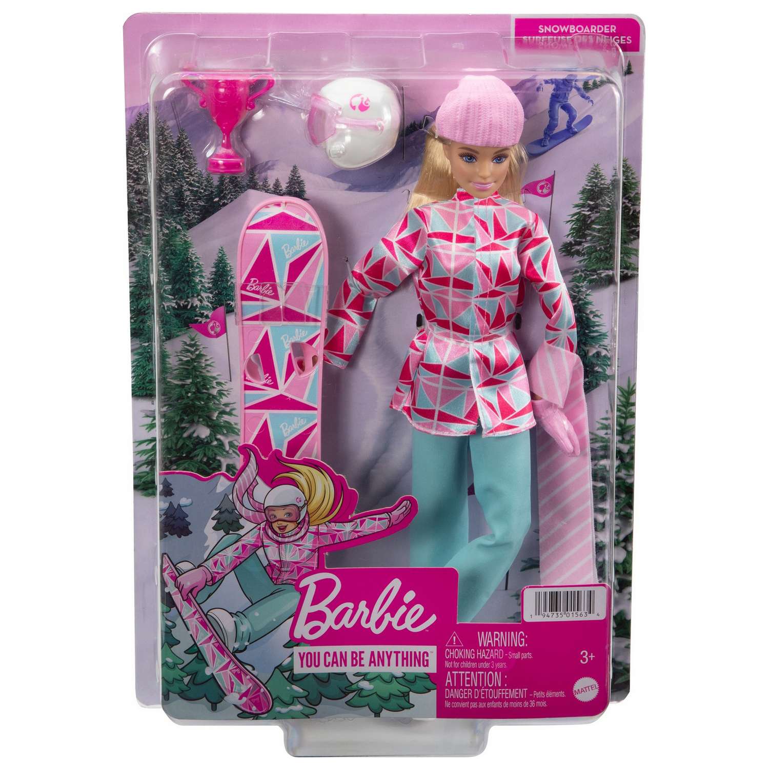 Кукла Barbie Зимние виды спорта Сноубордист HCN32 HCN32 - фото 2