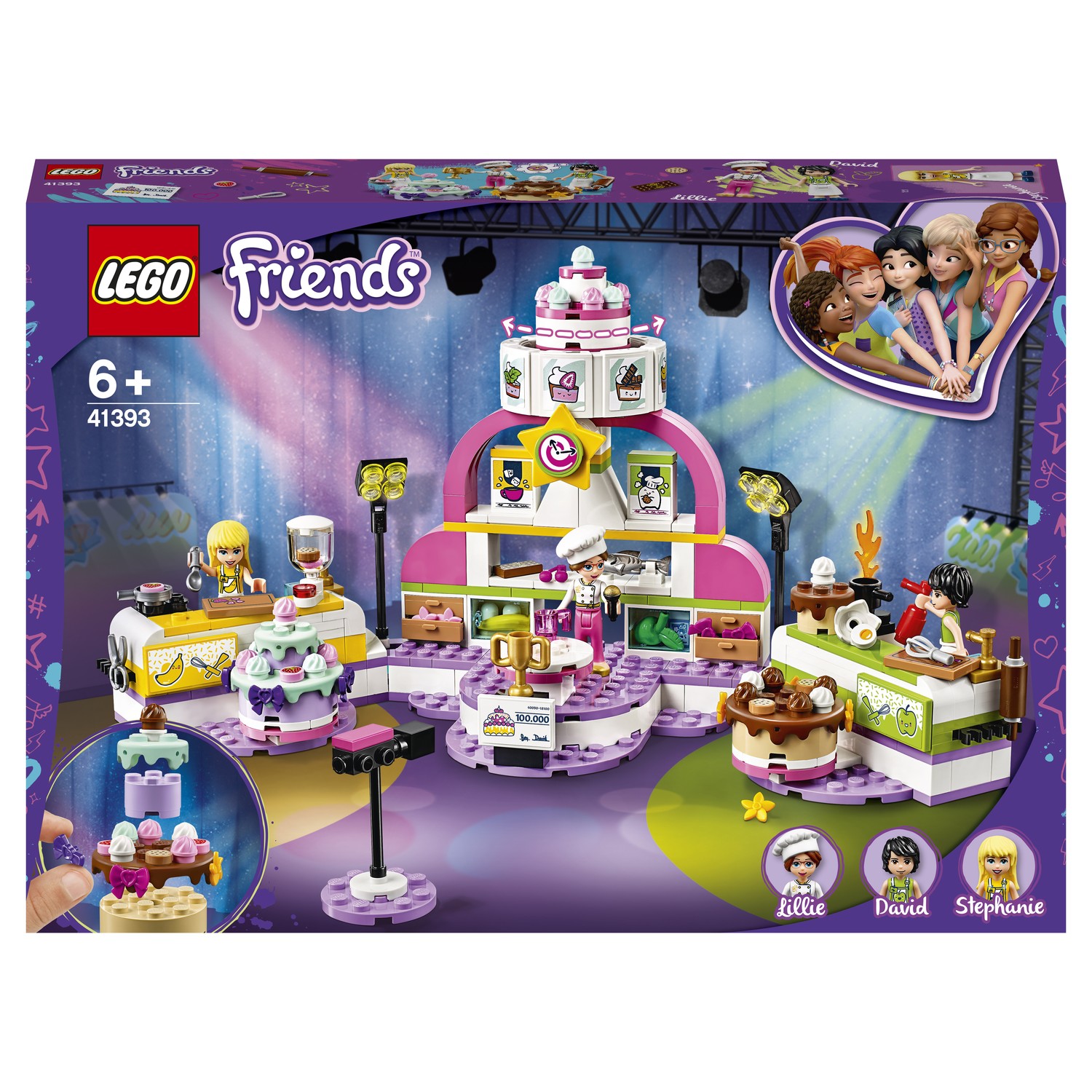 Конструктор LEGO Friends Соревнование кондитеров 41393 купить по цене 2999  ₽ в интернет-магазине Детский мир