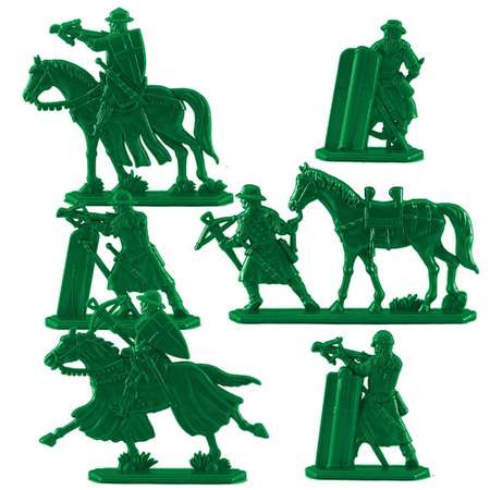 Набор солдатиков Воины и Битвы Тевтонский Орден Арбалетчики цвет зеленый