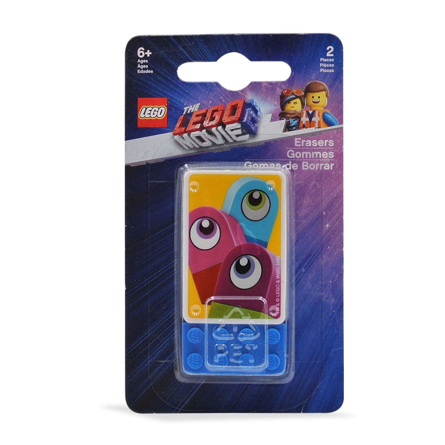 Ластик LEGO Movie2 Duplo 2шт 52325 - фото 1