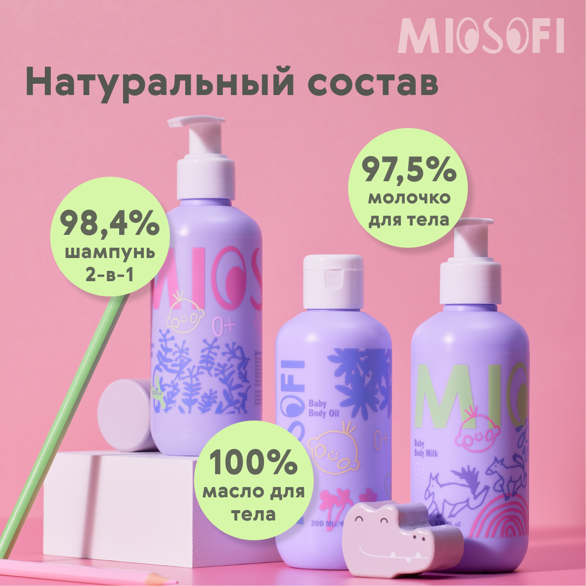 Набор для новорожденных MIOSOFI для ухода и купания - фото 6