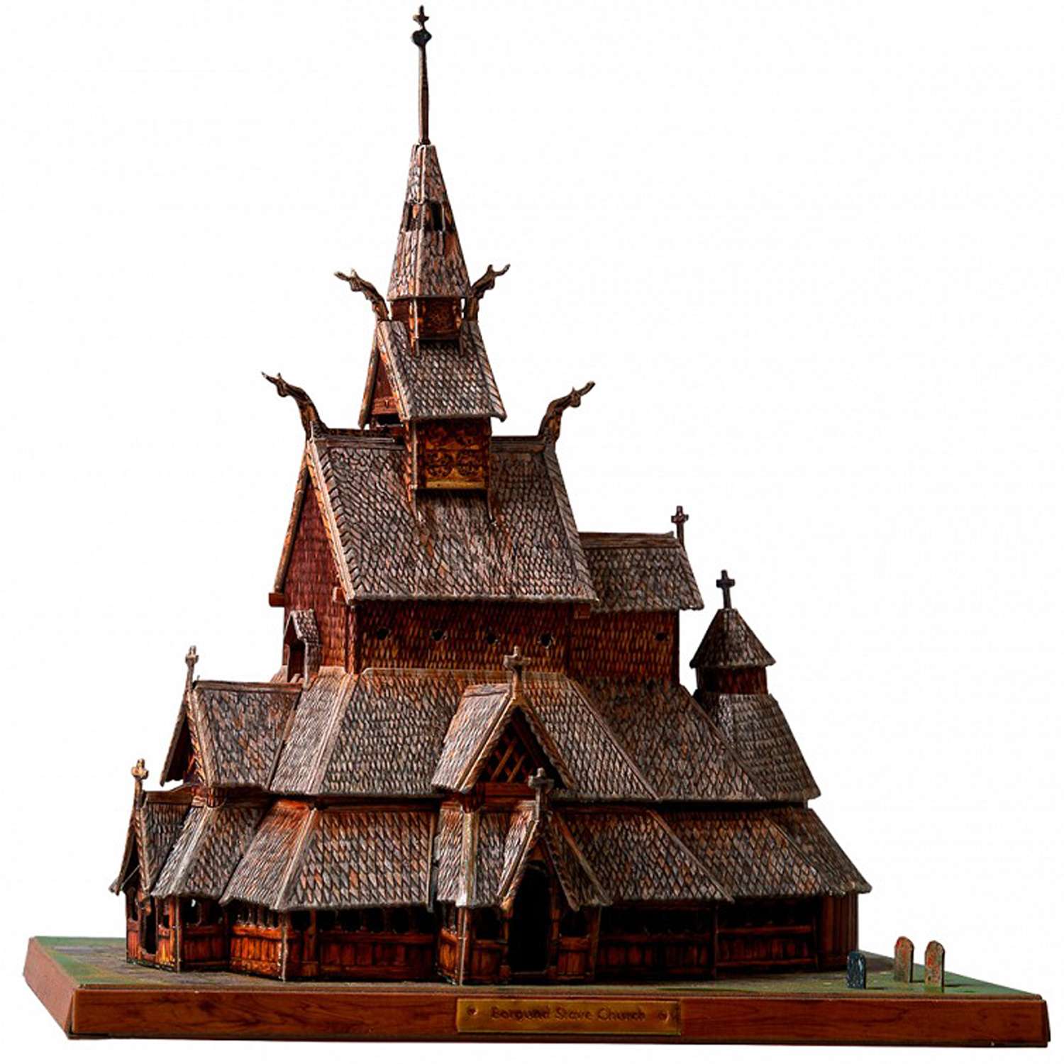 Сборная модель Умная бумага Храмы мира Ставкирка в Боргунне 361 361 - фото 1
