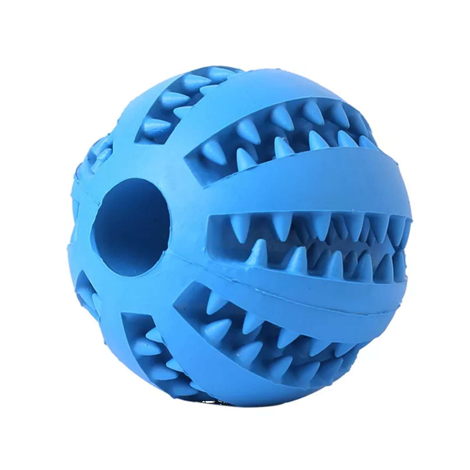 Мяч для собак Play Dog для чистки зубов синий - фото 1