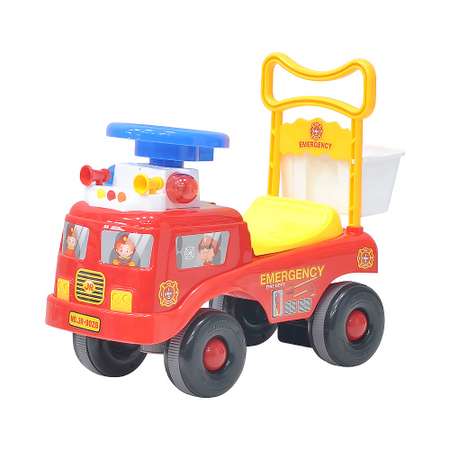 Детская каталка EVERFLO Пожарная машина ЕС-902 red