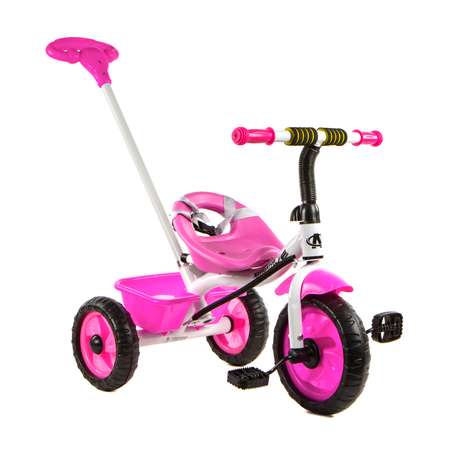 Велосипед трехколесный Navigator Trike с родительской ручкой розовый