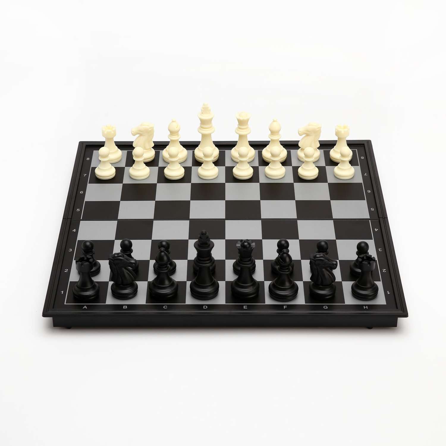 Настольная игра Sima-Land 3 в 1 «Классика» шахматы шашки нарды магнитная доска 32х32 см - фото 1