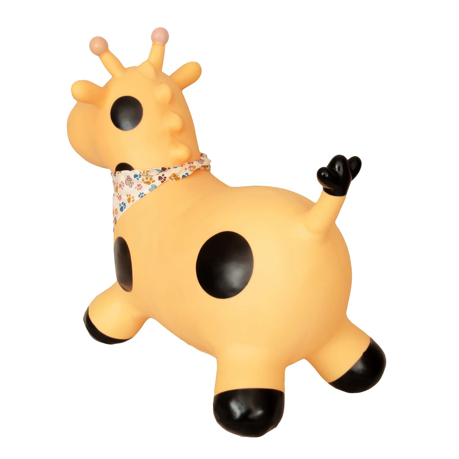Прыгун надувной LAKO SPORT Желтый жираф Лола в комплекте с банданой - фото 10